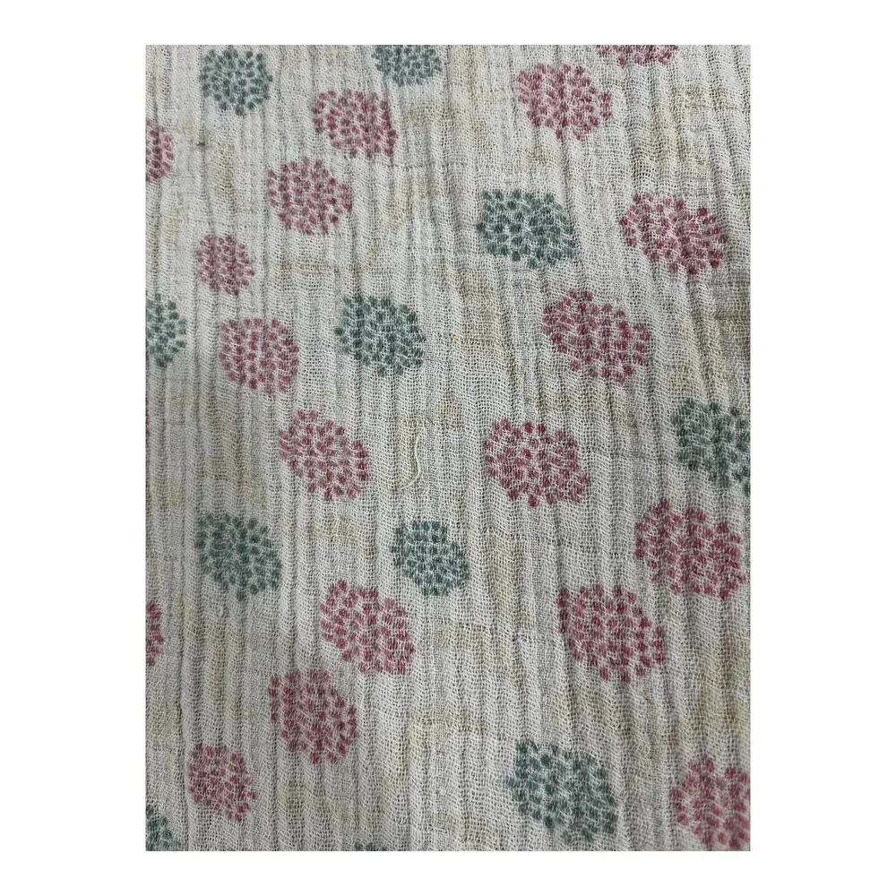 Aden & Anais Tea Collection Muslin Baby Blanket Pink Blue Flower Burst Fireworks